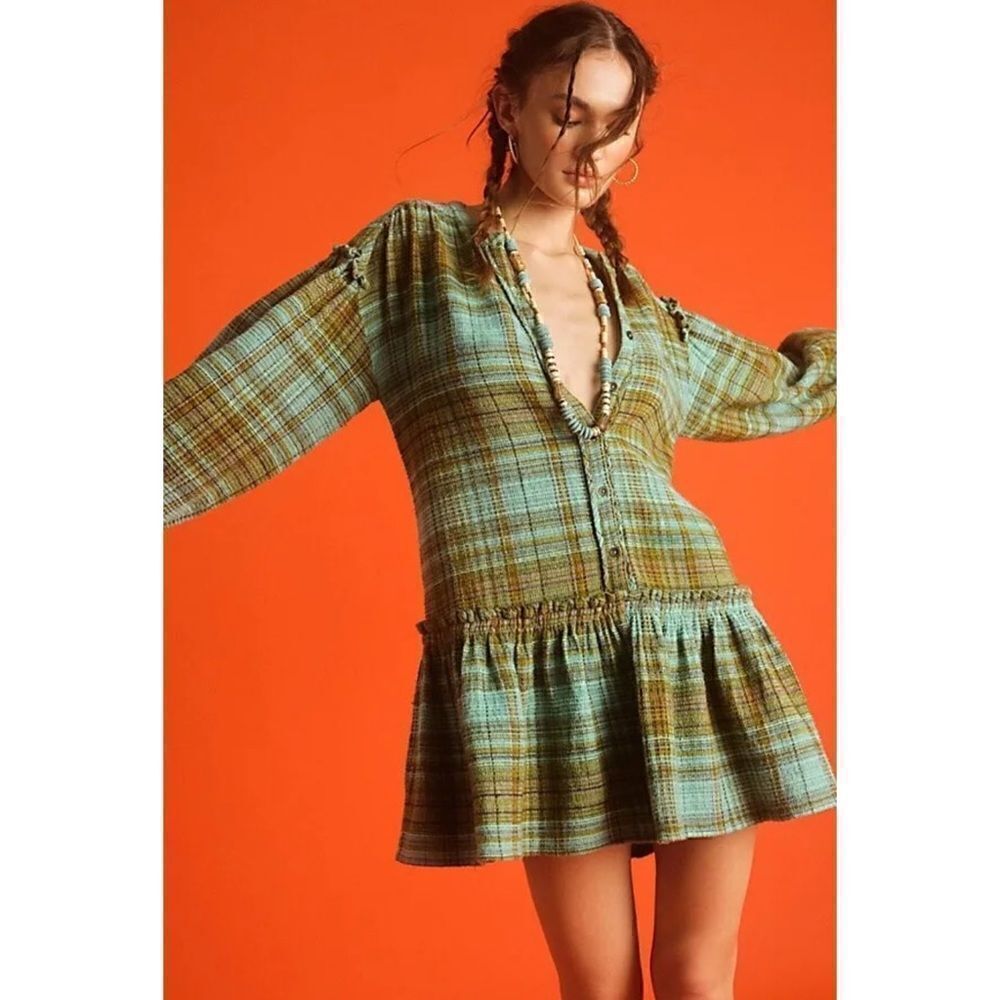 FREE PEOPLE - ALEXA PLAID DRESS/ TUNIC